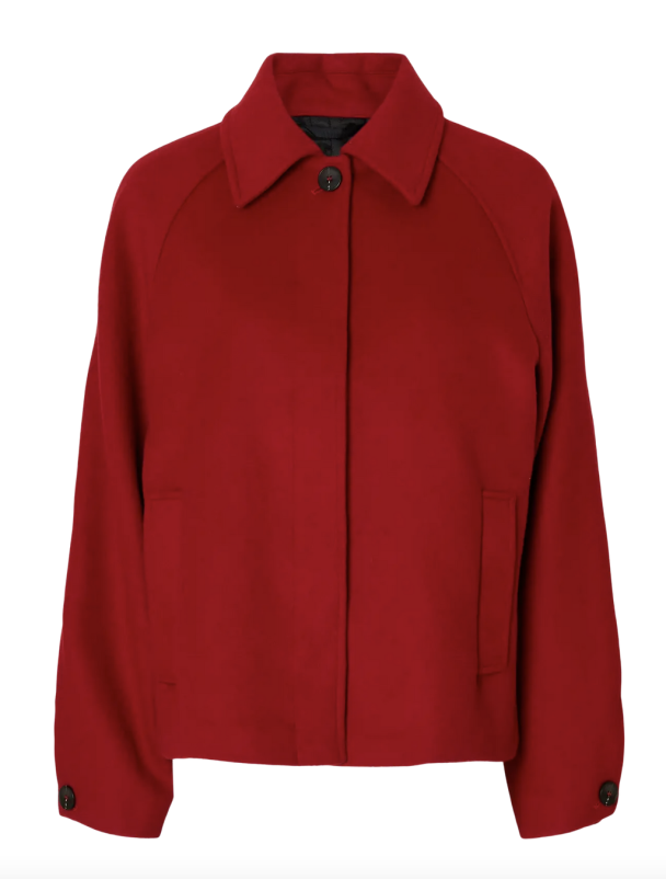 Liva Wool Blend Jacket - Equestrian Red - Image 2