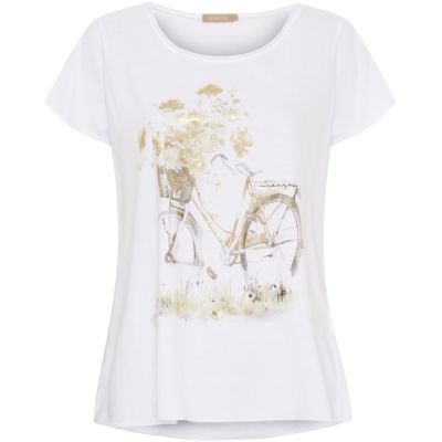 WHITE BIKE TEE