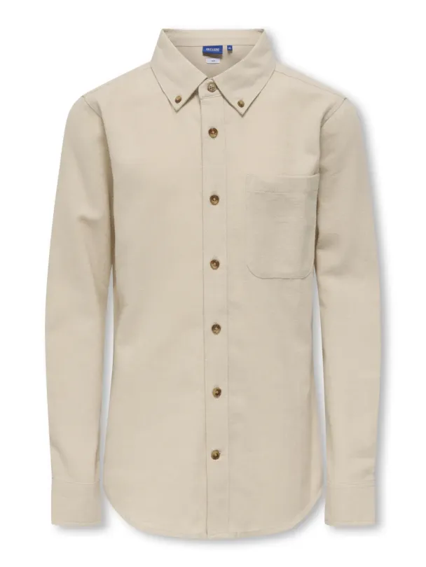 OSJgudmund Slim Shirt Silver Lining - Image 1