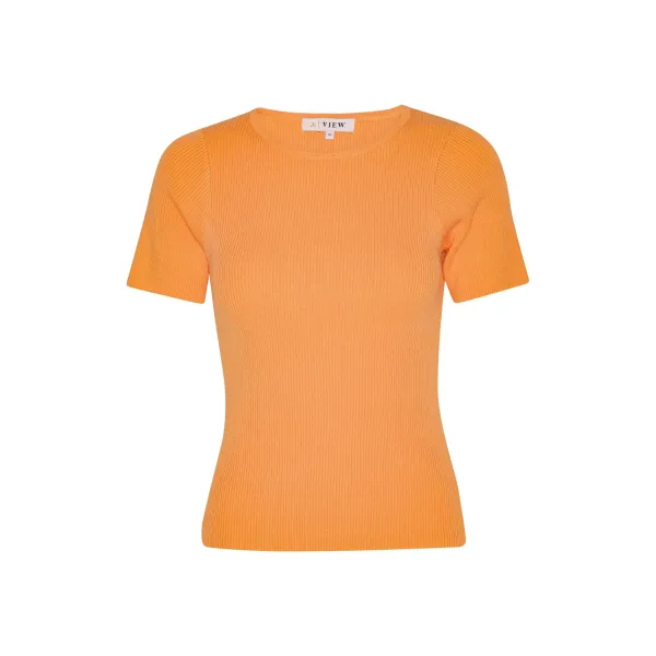 Ribbestrikk Oransje Topp               |                 Ribbestrikk Oransje Topp fra A-View