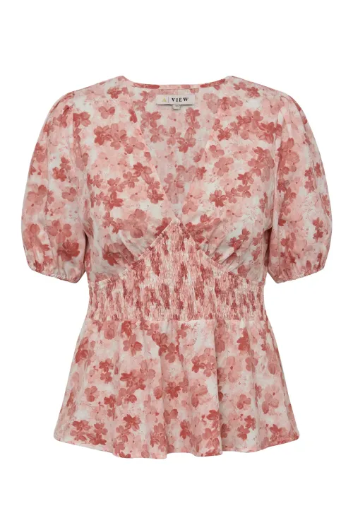 Lassie Blouse Rose/White            |              Lassie Blouse Rose/White fra A-View