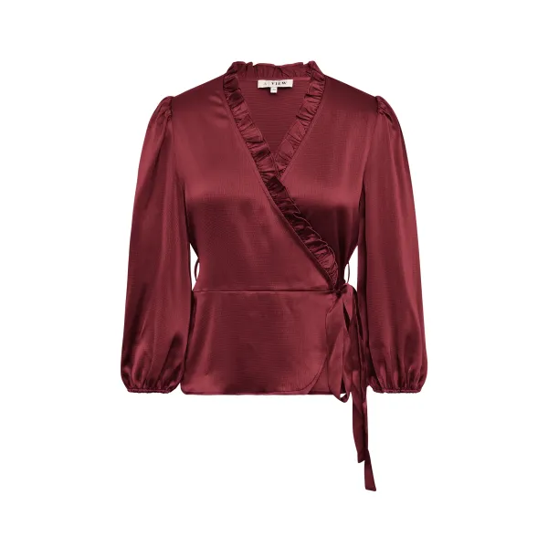 Peony Blouse Bordeaux               |          Peony Blouse Bordeaux  fra A-View