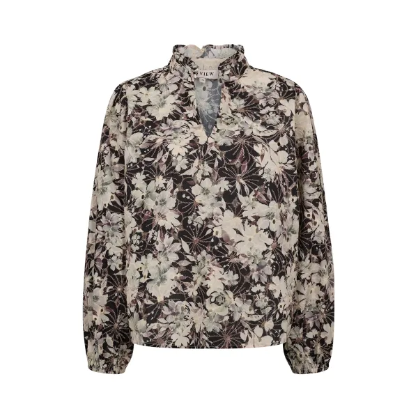 Grete Blouse Black/Off White           |              Grete Blouse Black/Off White  fra A-View