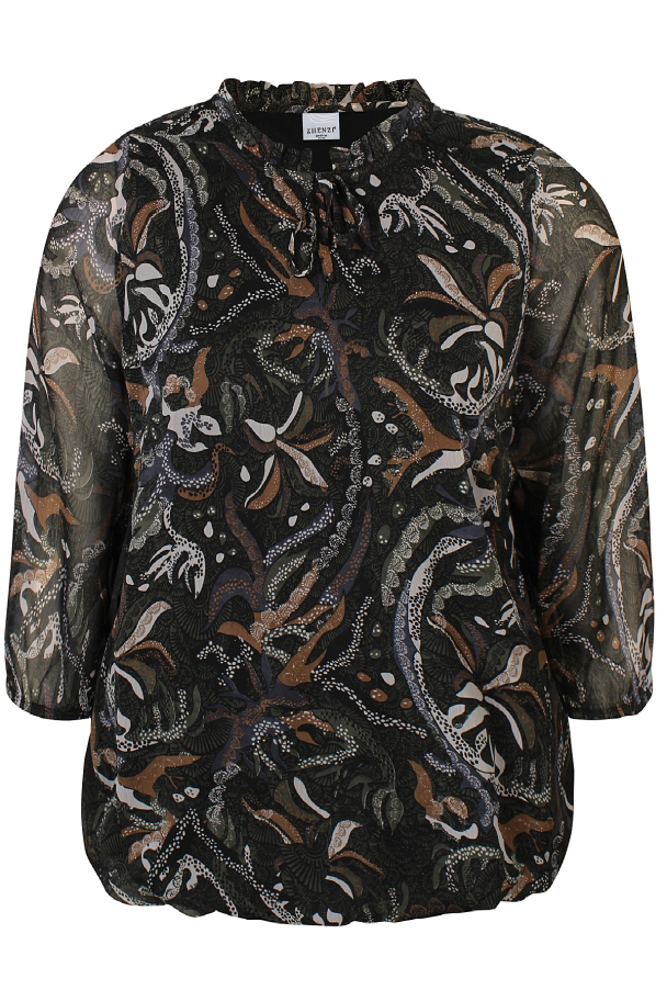 Zhenzi Olar bluse med 3/4 lange ermer - Image 3