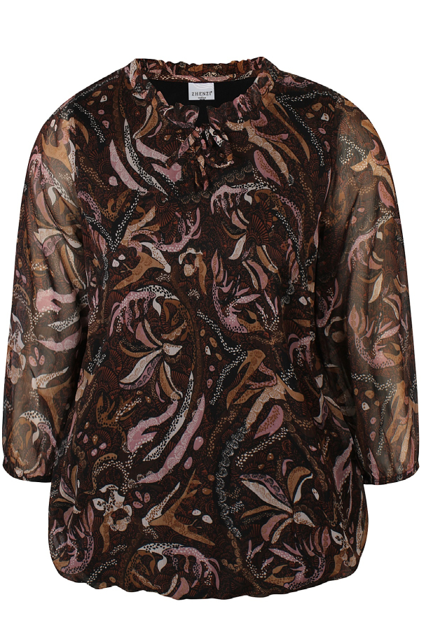 Zhenzi Olar bluse med 3/4 lange ermer - Image 4