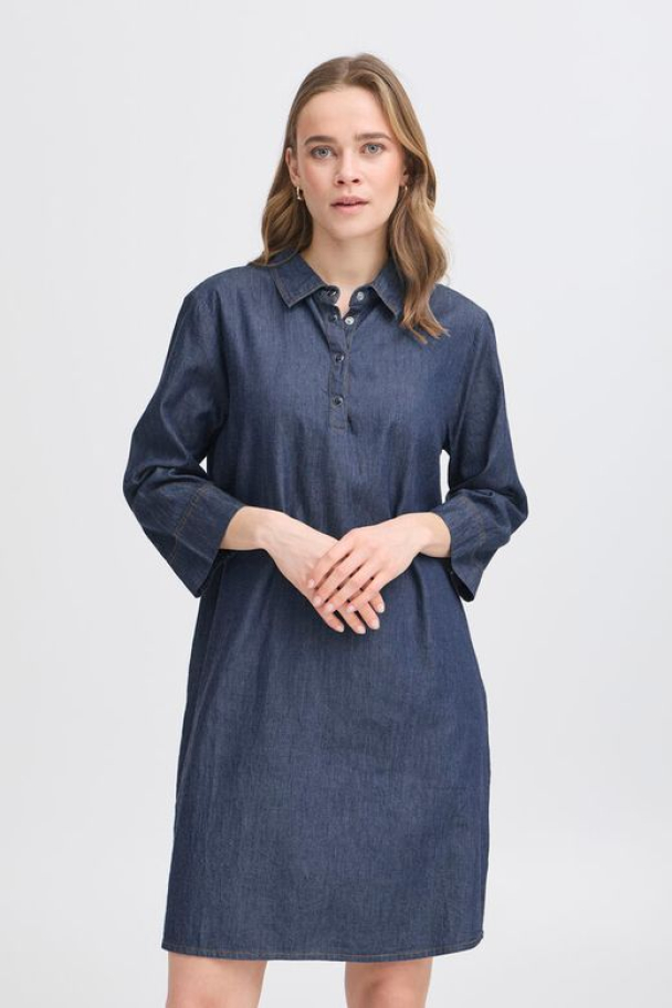 FRlarissa Kjole Blå - Image 1