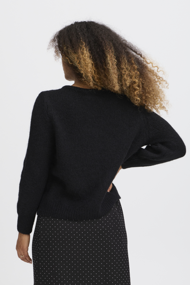 SBgulvig Strikket Cardigan Svart - Image 2