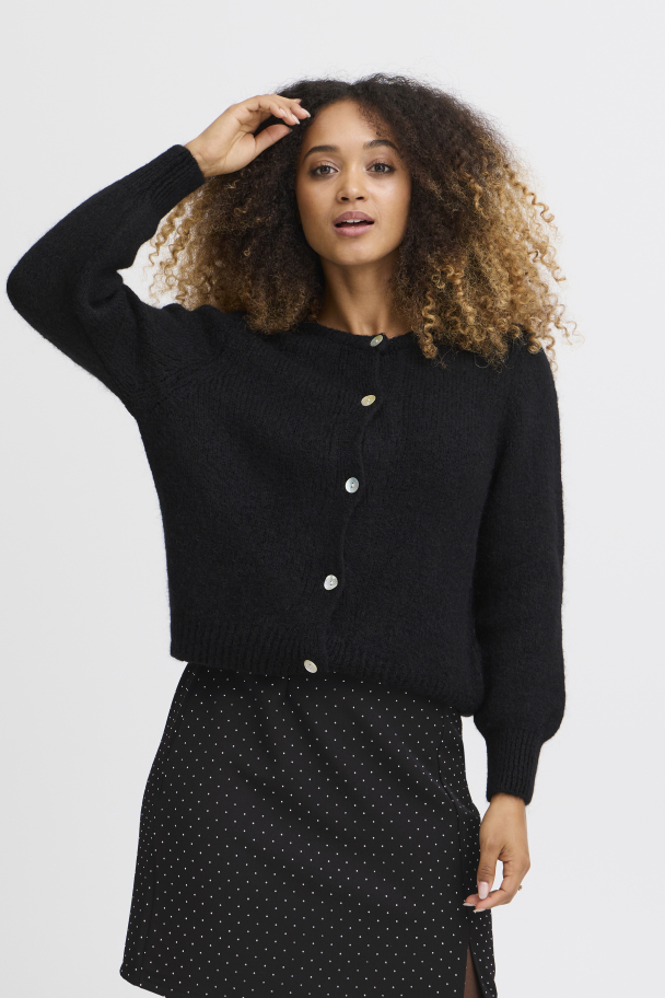 SBgulvig Strikket Cardigan Svart - Image 1