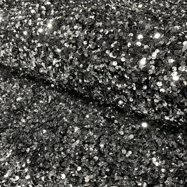 Fløyelspaljetter- Sølv - Image 1