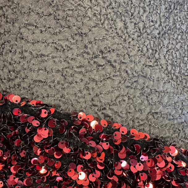 Fløyelspaljetter- Sølv - Image 2