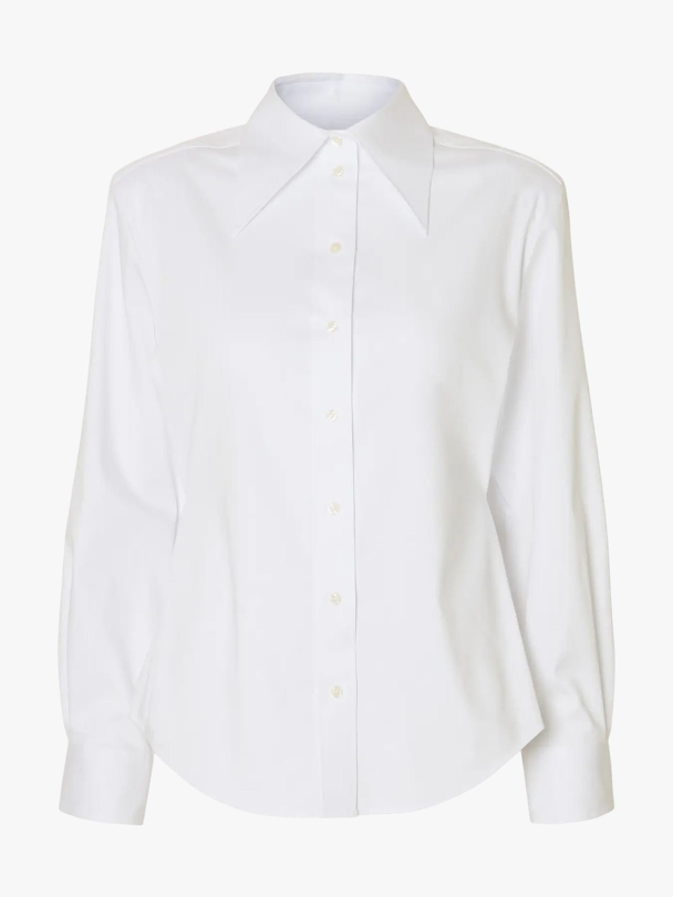 Nicolina Slim Shirt - Bright White