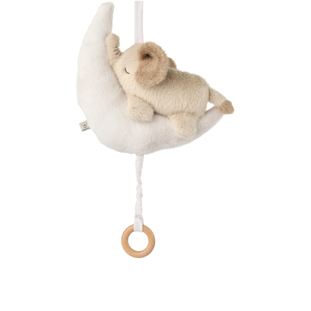 Mandy Baby Elephant Music Mobile - Mist/Sandy - Image 1