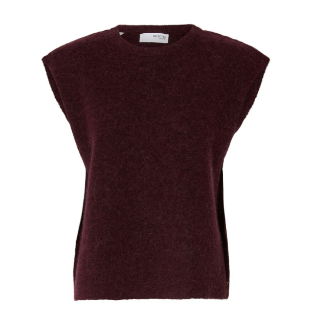 Lulu Knit Vest - Fig/Black Core  - Image 3