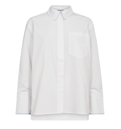 Donna Fold Cuff Shirt             |              Donna Fold Cuff Shirt fra Co´Couture