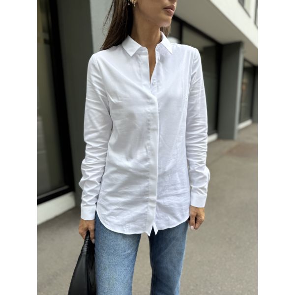 Romie Fitted Shirt - Bright White