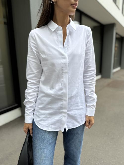 Romie Fitted Shirt - Bright White