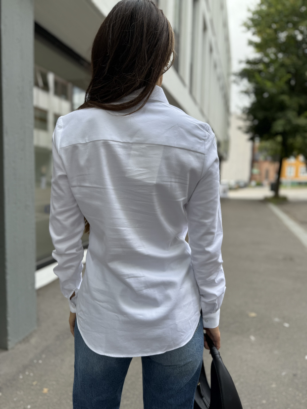 Romie Fitted Shirt - Bright White - Image 3