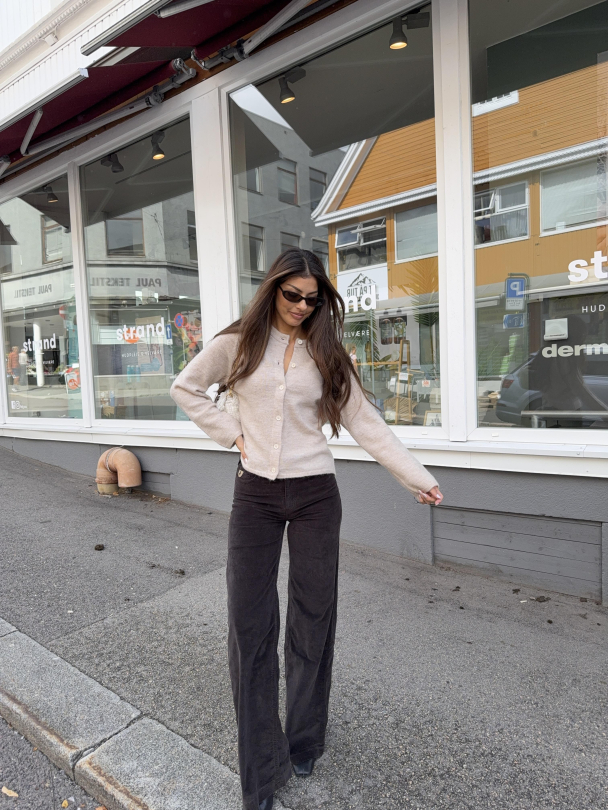 Lulu New Knit Cardigan - Birch  - Image 3