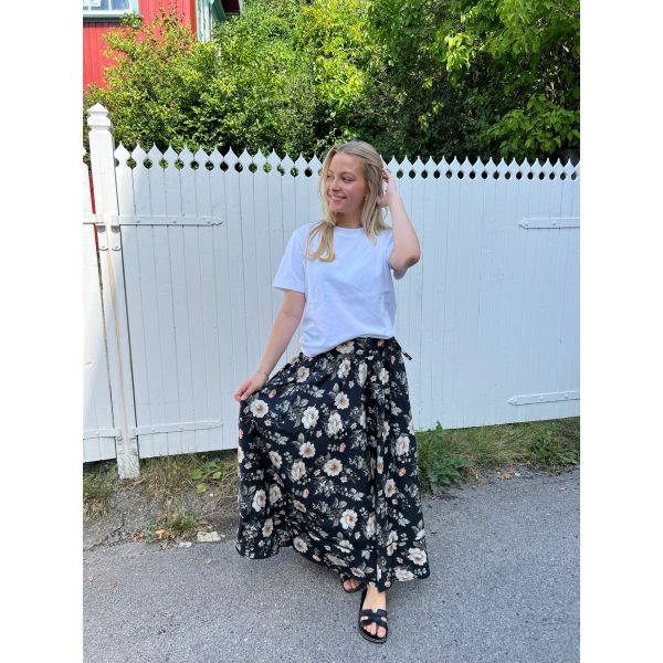 Astrid Skirt Antique - Black Poplin