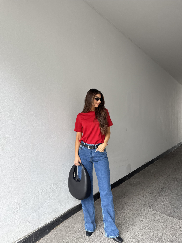 Essential - Boxy Tee - Equestrian Red - Image 5