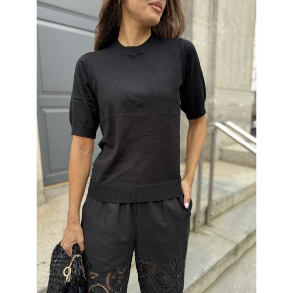 Lena Knit Pullover - Black
