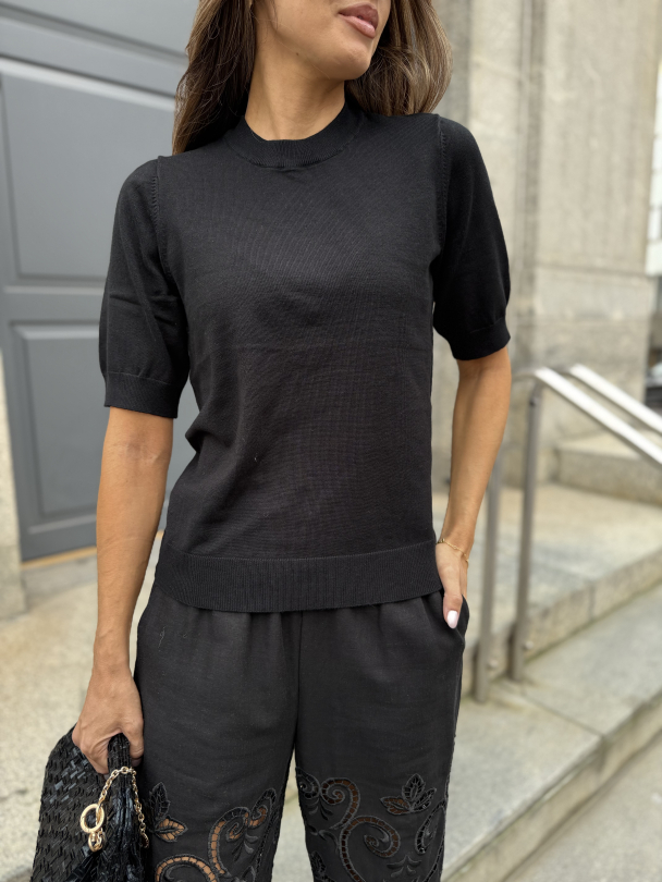 Lena Knit Pullover - Black - Image 1