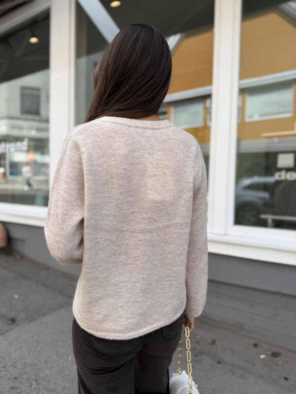 Lulu New Knit Cardigan - Birch  - Image 5
