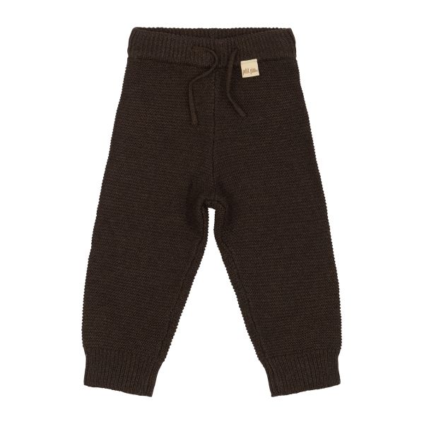 Daqo Knit Pants, Brown - Petit Piao