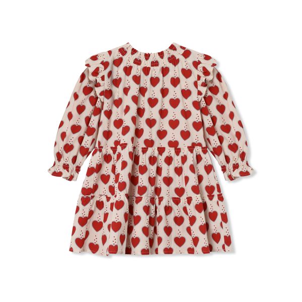 Winter Heart Dress, Sandshell - Fliink