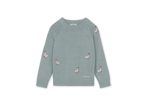 Mahdi Knit Pullover, Slate - Fliink