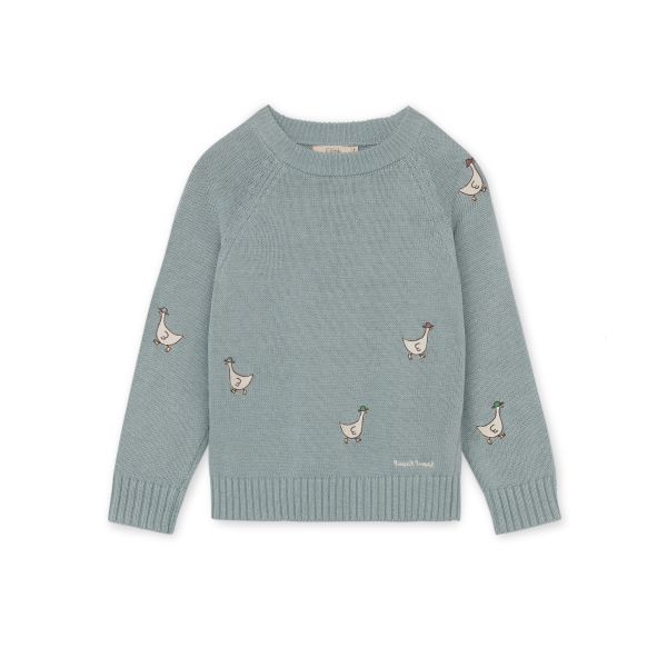 Mahdi Knit Pullover, Slate - Fliink