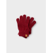 Nanson Knit Gloves, Red Dahlia - Lil' Atelier
