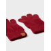 Nanson Knit Gloves, Red Dahlia - Lil' Atelier