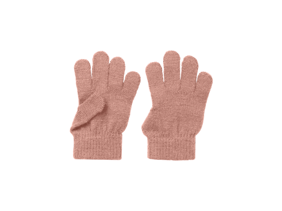 Nanson Knit Gloves, Misty Rose - Lil' Atelier