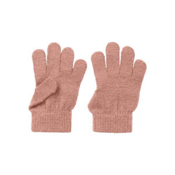 Nanson Knit Gloves, Misty Rose - Lil' Atelier