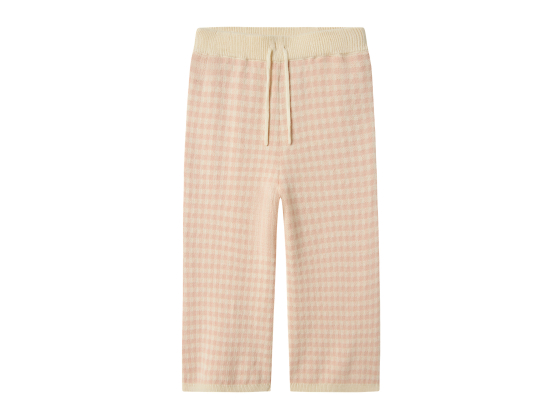 Nadie Wide Knit Pant, Cameo Rose - Lil' Atelier