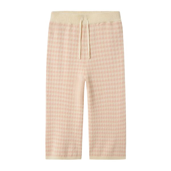 Nadie Wide Knit Pant, Cameo Rose - Lil' Atelier