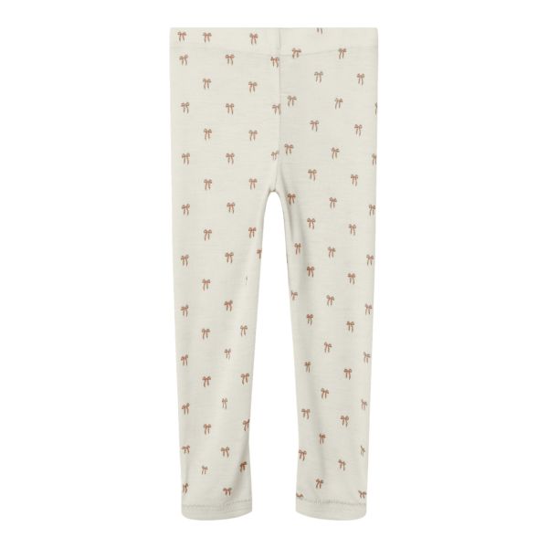 Nalu Wool Slim Legging, Bow - Lil' Atelier