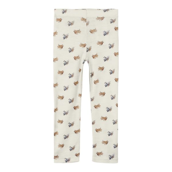 Nalu Wool Slim Legging, Airplanes - Lil' Atelier