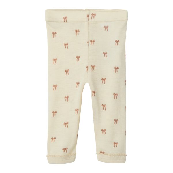 Nalu Wool Slim Legging, Bow - Lil' Atelier
