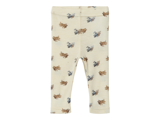 Nalu Wool Slim Legging, Airplanes - Lil' Atelier