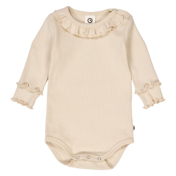 Müsli | Cozy Me Rib Frill Collar Body - Oak