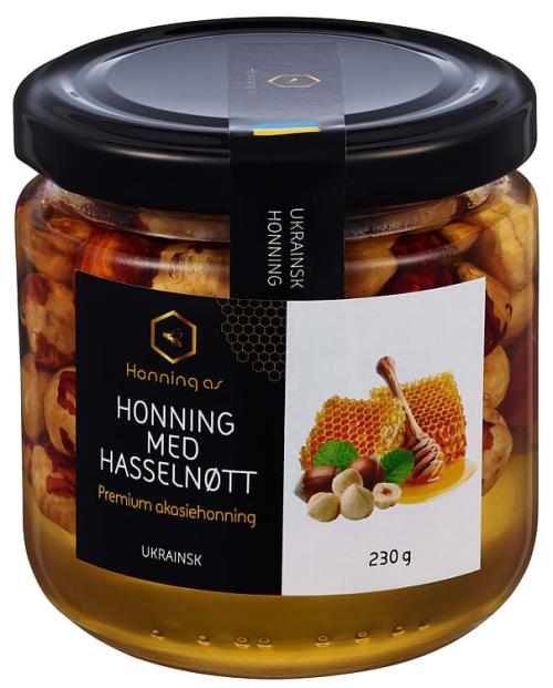 Akasiehonning m/ Hasselnøtter Økologisk