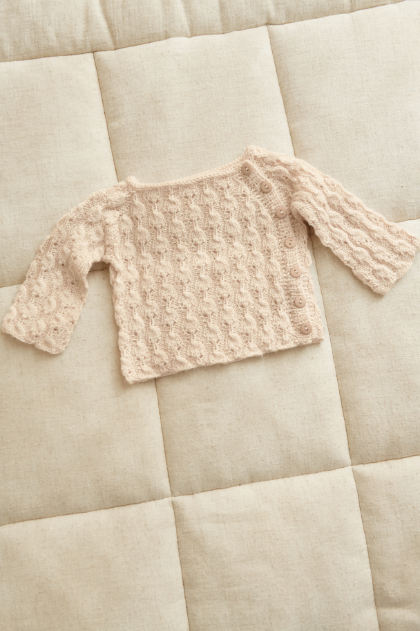 2413 - 2 - Lilja Cardigan, Diaper Pants, Tights & Bonnet Baby - Image 6