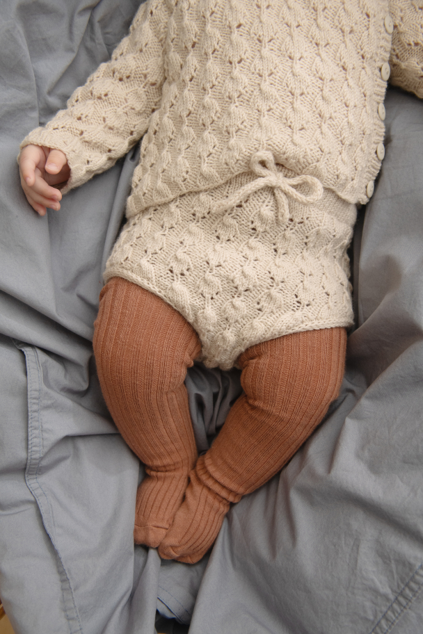 2413 - 2 - Lilja Cardigan, Diaper Pants, Tights & Bonnet Baby - Image 7