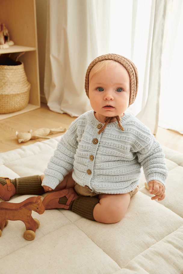 2413 - 4 - Fillip Cardigan, Pants & Bonnet Baby - Image 2