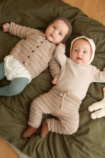 2413 - 4 - Fillip Cardigan, Pants & Bonnet Baby