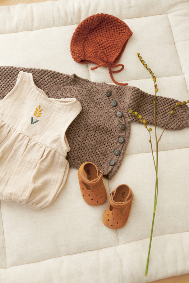 2413 - 5 - April Cardigan, Pants & Bonnet Baby - Image 6