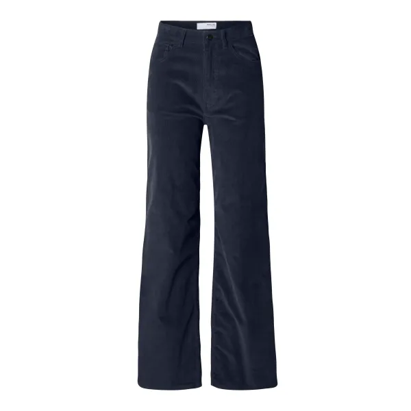 Wide Runa Blue Corduroy Pant