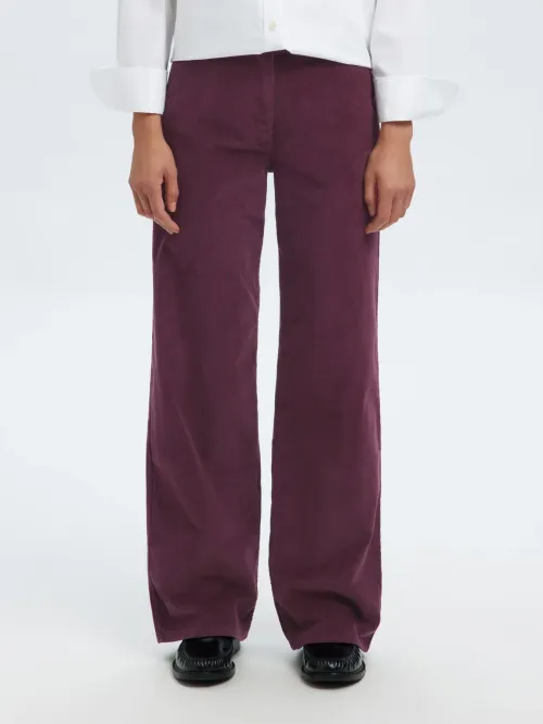 Wide Runa Fig Corduroy Pant